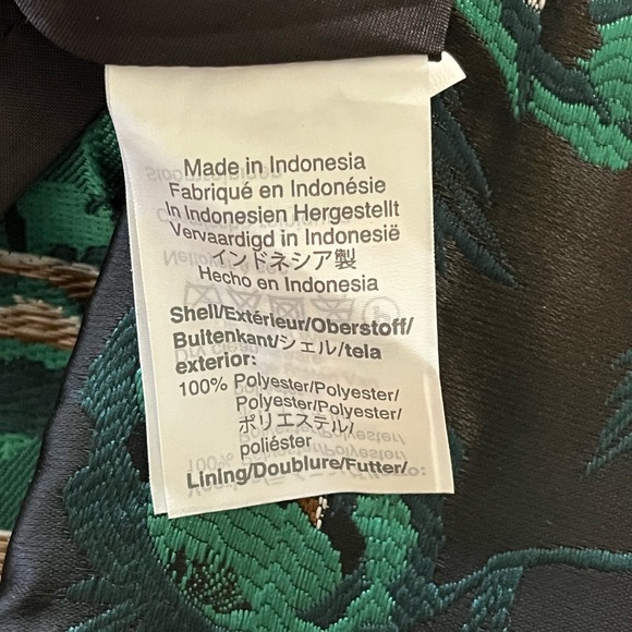 J. CREW Green & Black Floral Sleeveless Dress Sz 0 - Picture 4 of 4